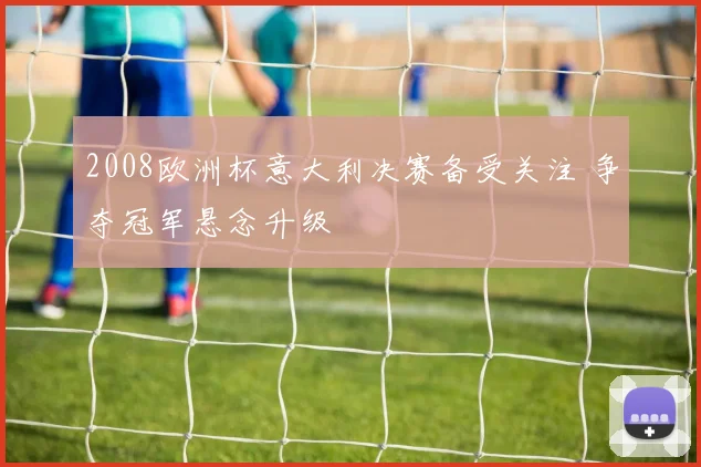 2008欧洲杯意大利决赛备受关注 争夺冠军悬念升级
